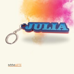 Llavero nombre Metacrilato personalizado