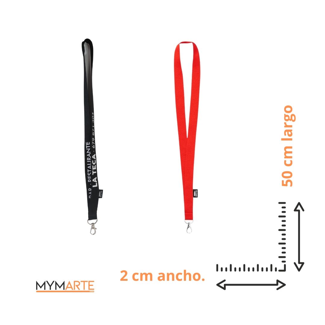 Lanyard personalizado con gancho desmontable 50 cm 7 Lanyard personalizado con gancho desmontable 50 cm - Imagen 7