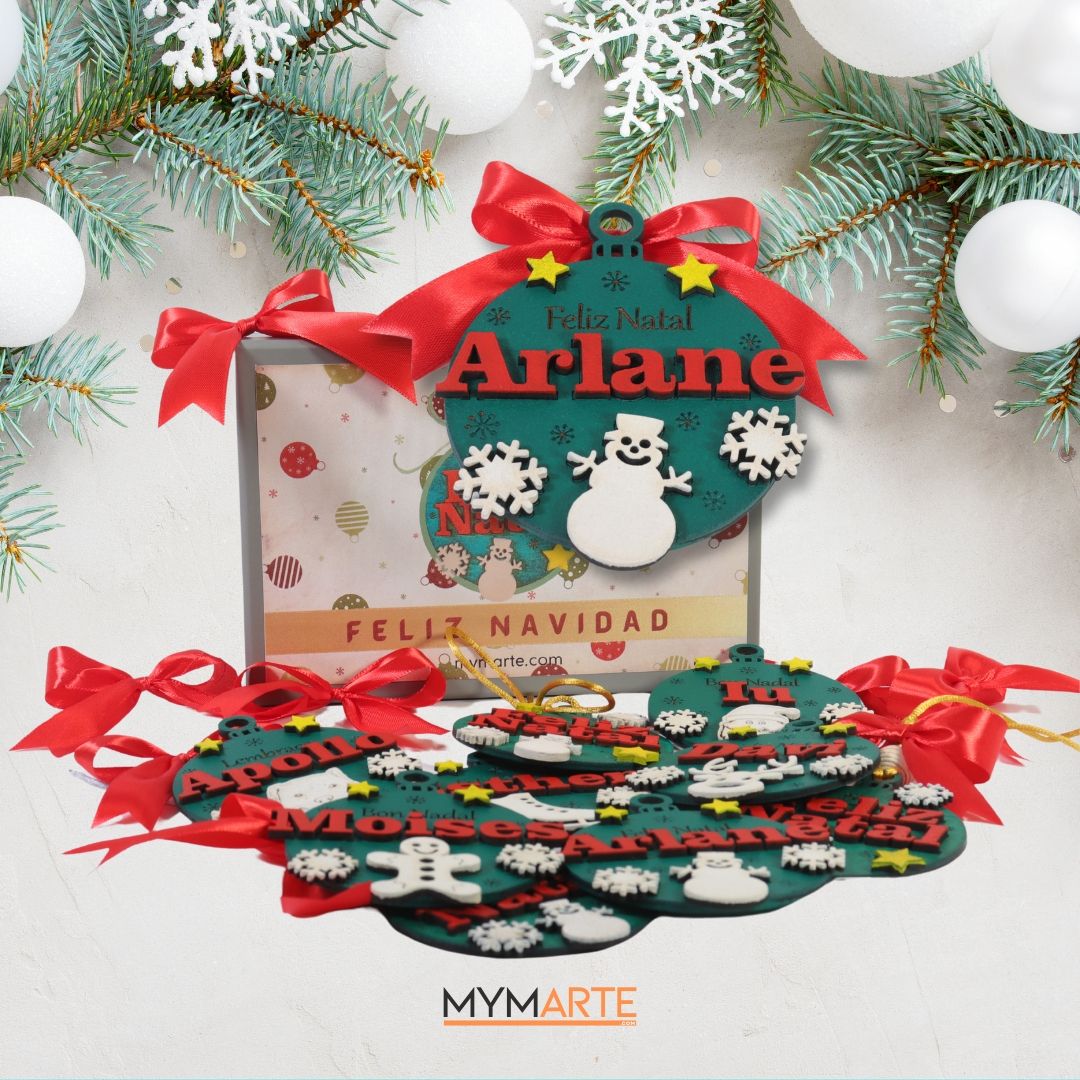 Bola Navidad personalizada nombres color 1 Bola Navidad personalizada nombres color