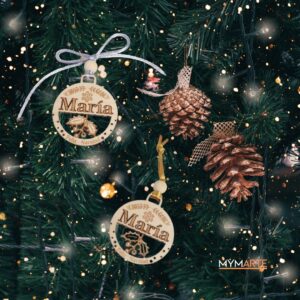 Bola Navidad 45 mm con nombre personalizado