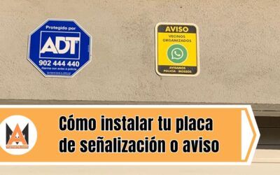 Blog de MYMARTE 3 Cómo instalar tu placa de señalización o aviso