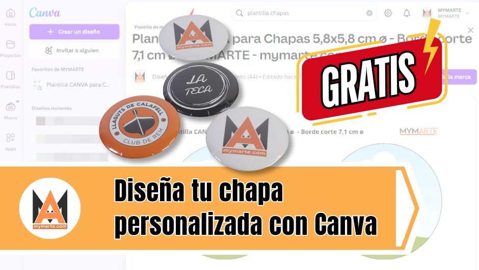 Diseña tu chapa personalizada con Canva