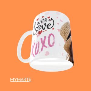 Taza San Valentin With Love Xoxo con Foto