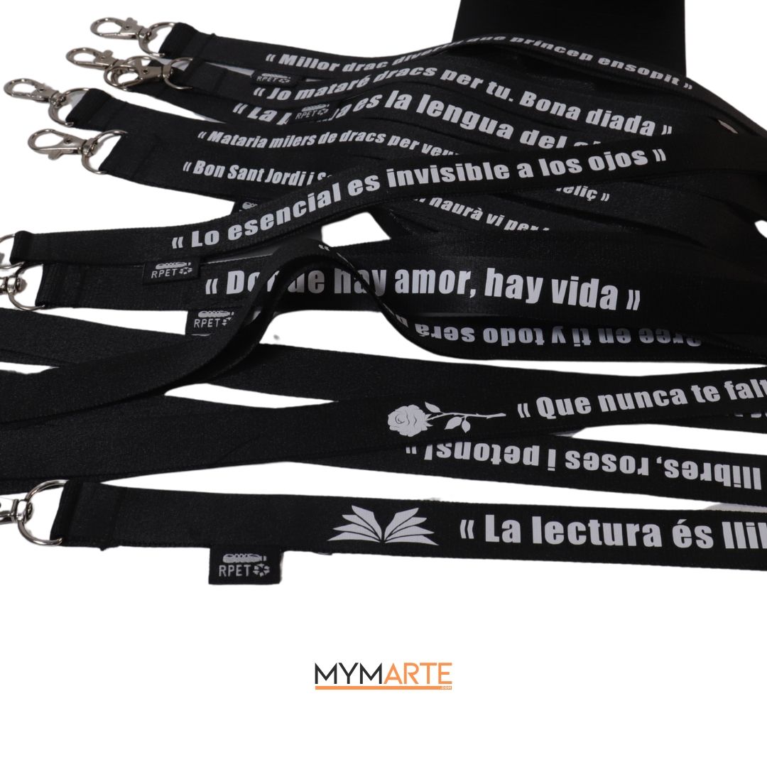 Lanyard Sant Jordi con frases variadas 4 Lanyard Sant Jordi con frases variadas